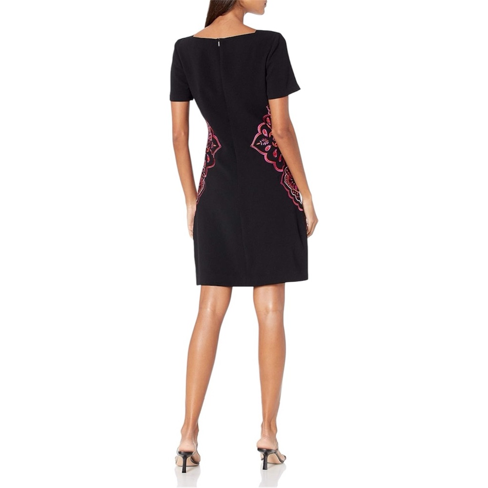 Trina Turk Floral Embroidered Sheath Dress Size 12 - Picture 2 of 13